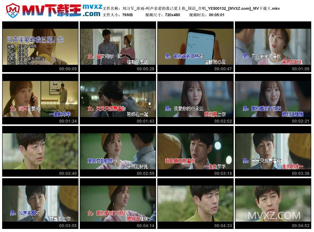 刘习军_冰雨-叫声亲爱的我已爱上你_国语_合唱_YE500132